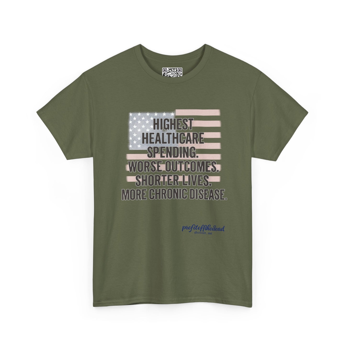 "Healthy America" Unisex Heavy Cotton Tee