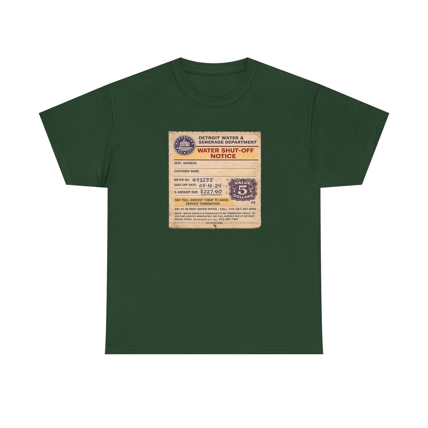 "WATER SHUT-OFF NOTICE" Tee