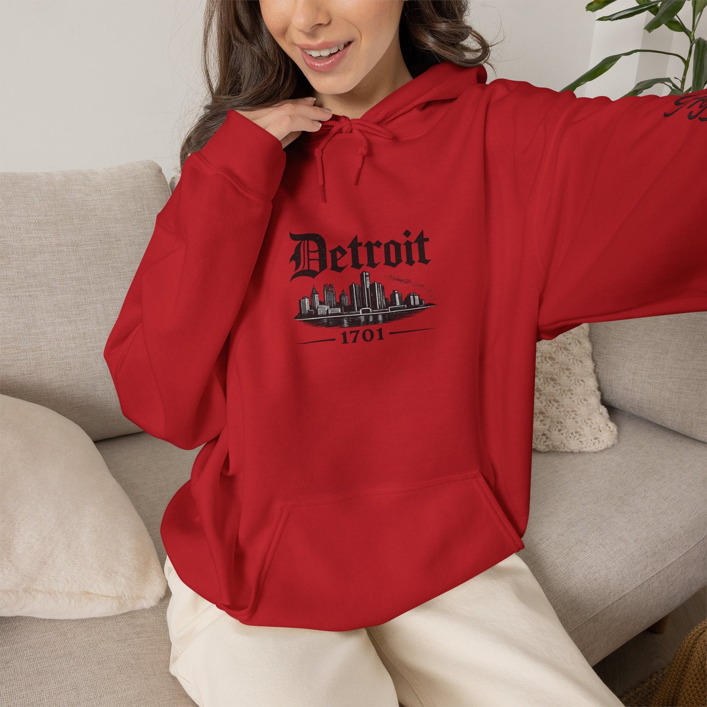 "DETROIT 1701 – STILL HERE" Hooded Sweatshirt