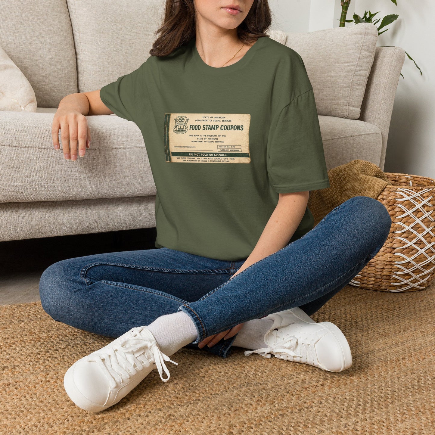 "FOOD STAMP BOOK" T-Shirt