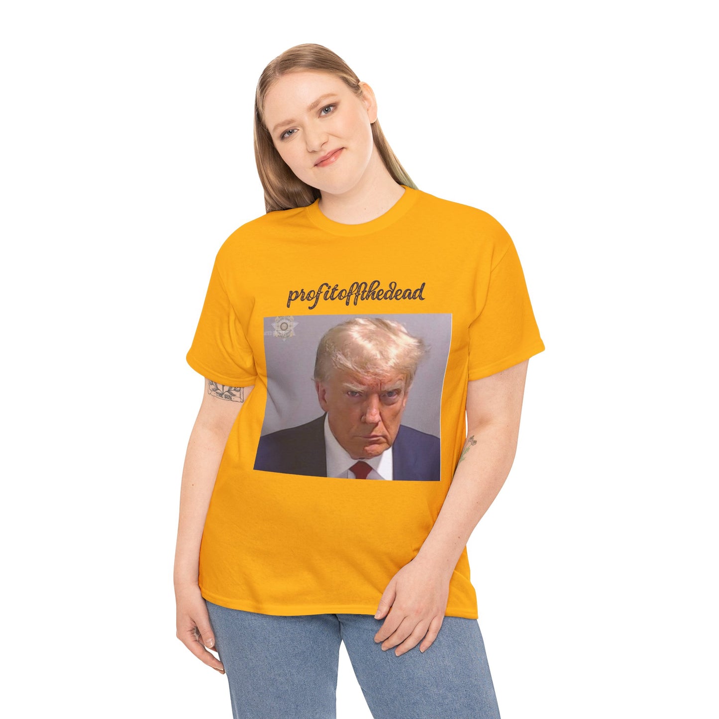 "Trump Mug Shot" Unisex Heavy Cotton Tee