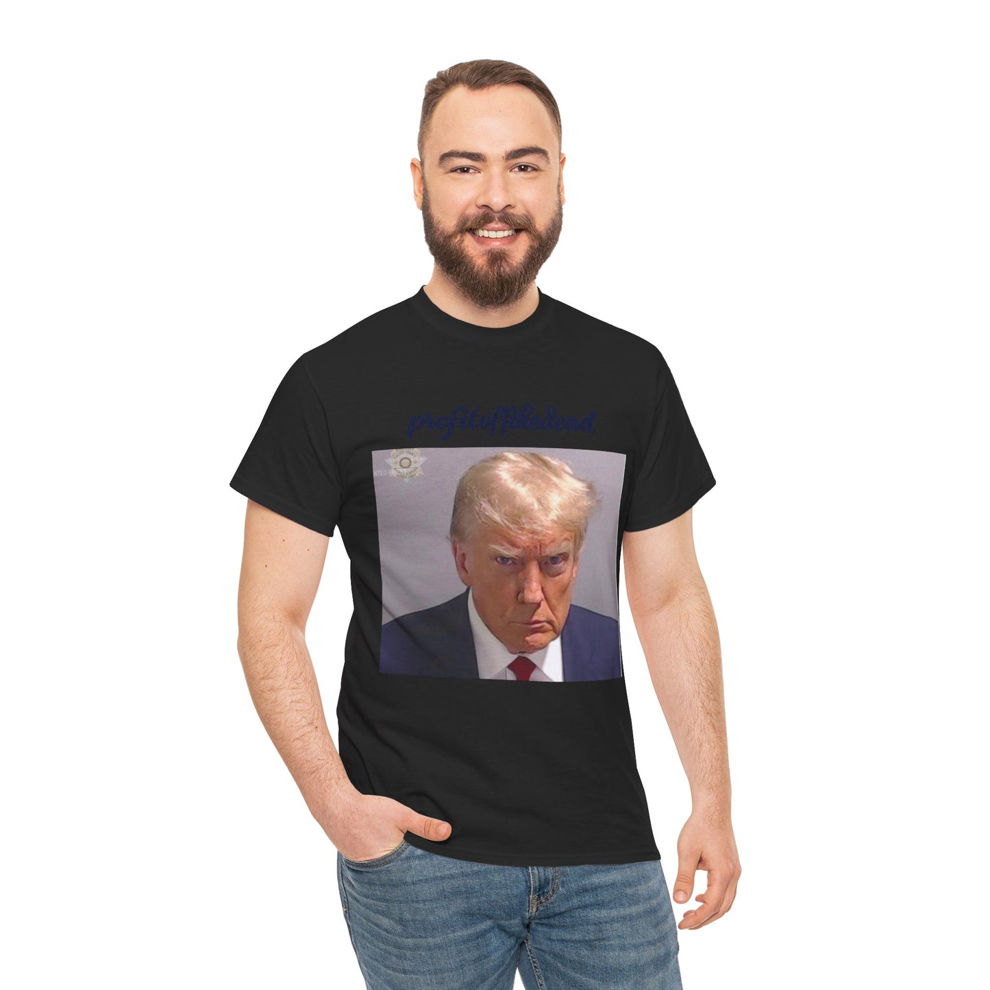 "Trump Mug Shot" Unisex Heavy Cotton Tee