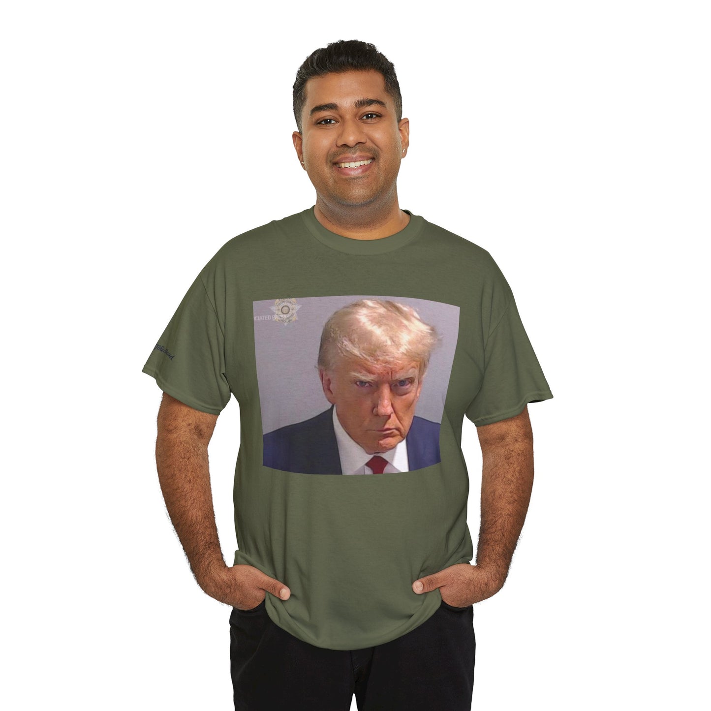 "Mug Shots Trump" Unisex Heavy Cotton Tee