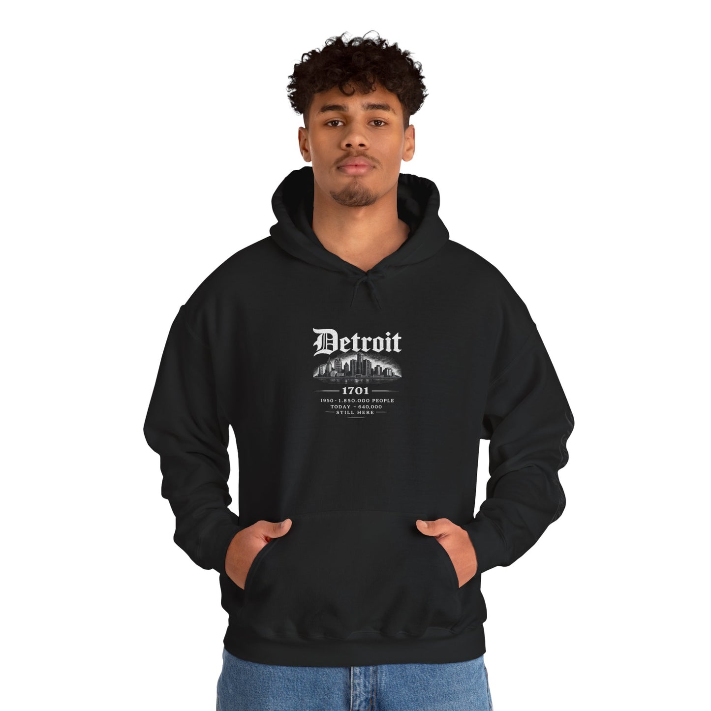 "DETROIT 1701 – STILL HERE" Hooded Sweatshirt