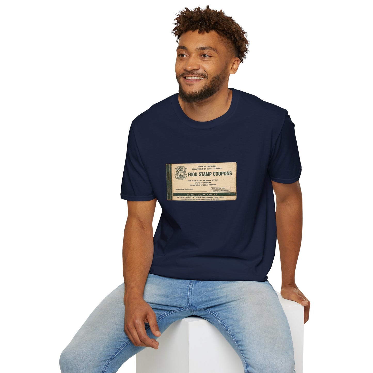 "FOOD STAMP BOOK" T-Shirt