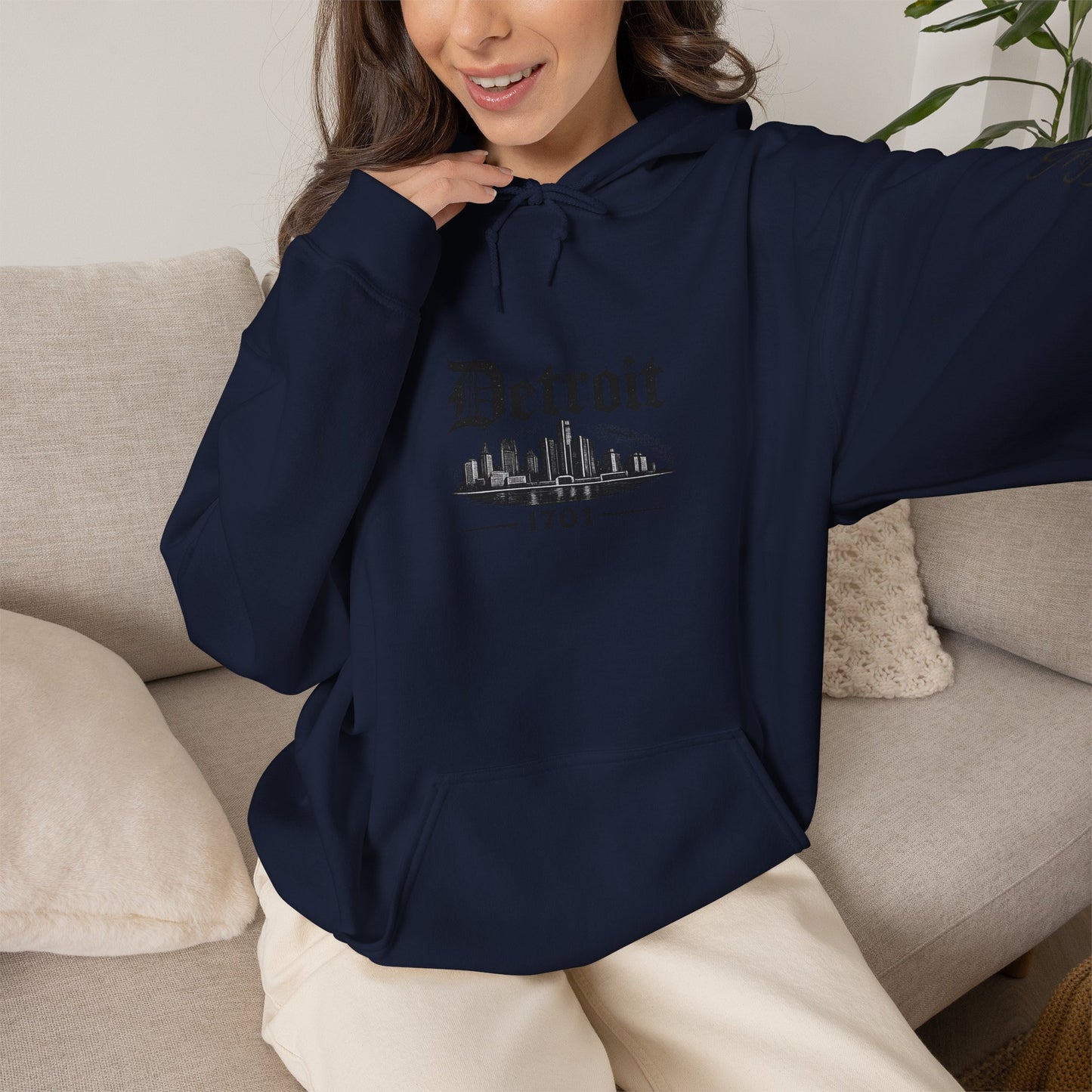 "DETROIT 1701 – STILL HERE" Hooded Sweatshirt