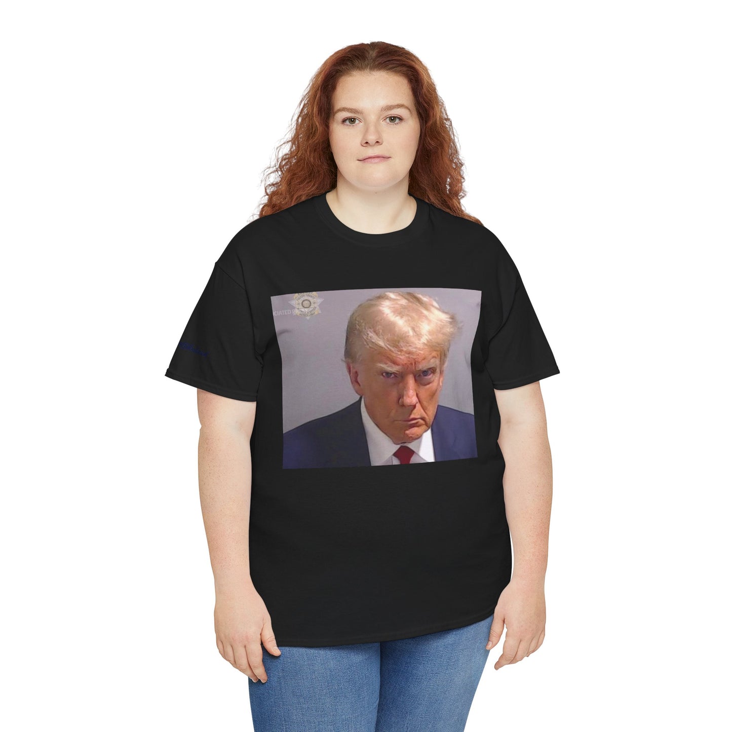 "Mug Shots Trump" Unisex Heavy Cotton Tee