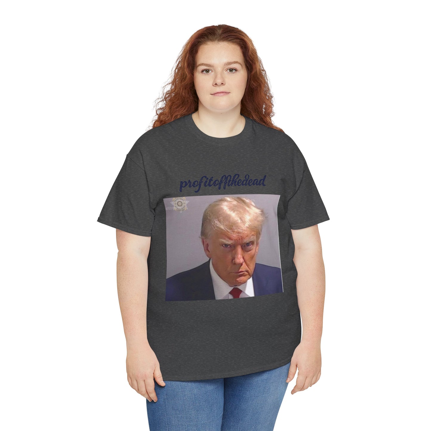 "Trump Mug Shot" Unisex Heavy Cotton Tee