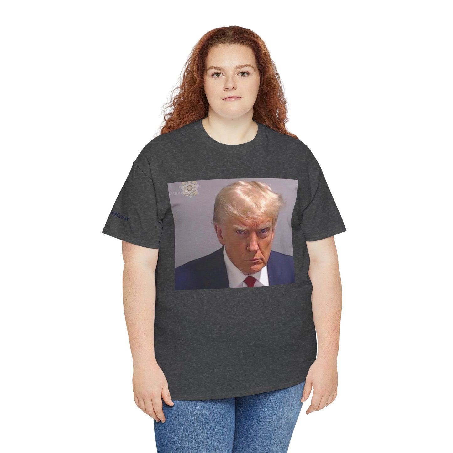 "Mug Shots Trump" Unisex Heavy Cotton Tee