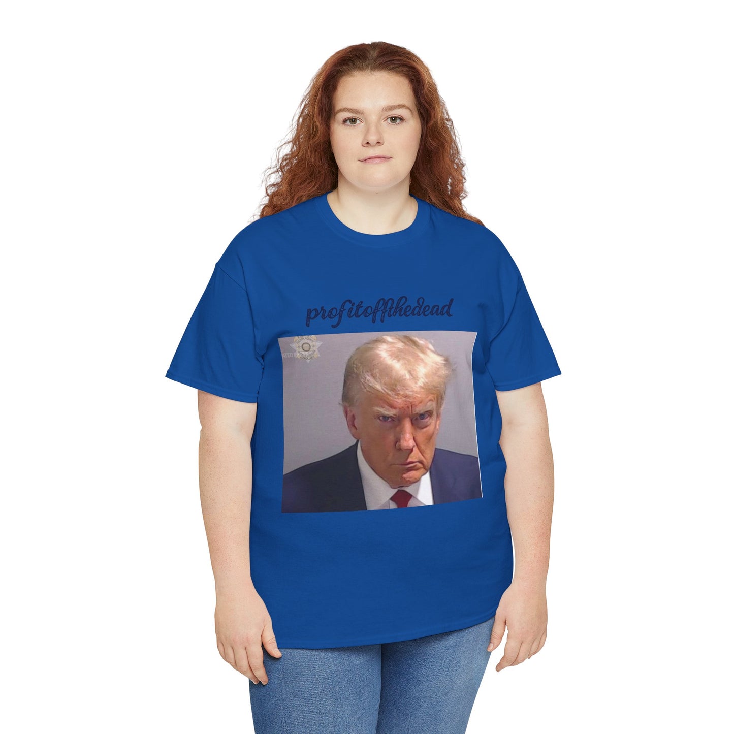 "Trump Mug Shot" Unisex Heavy Cotton Tee