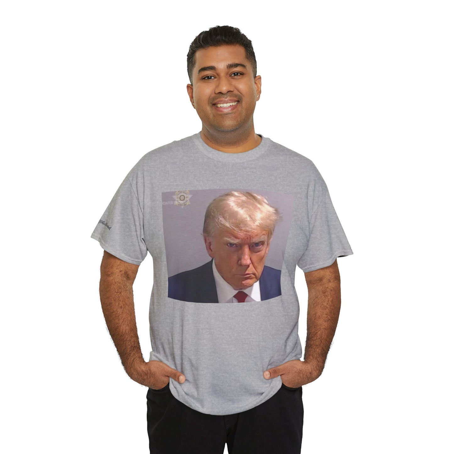 "Mug Shots Trump" Unisex Heavy Cotton Tee