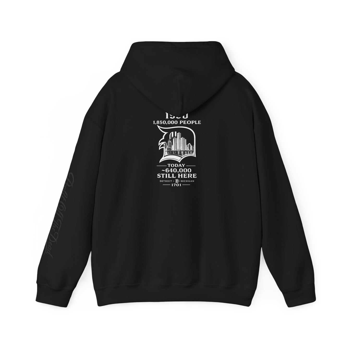 "DETROIT 1701 – STILL HERE" Hooded Sweatshirt