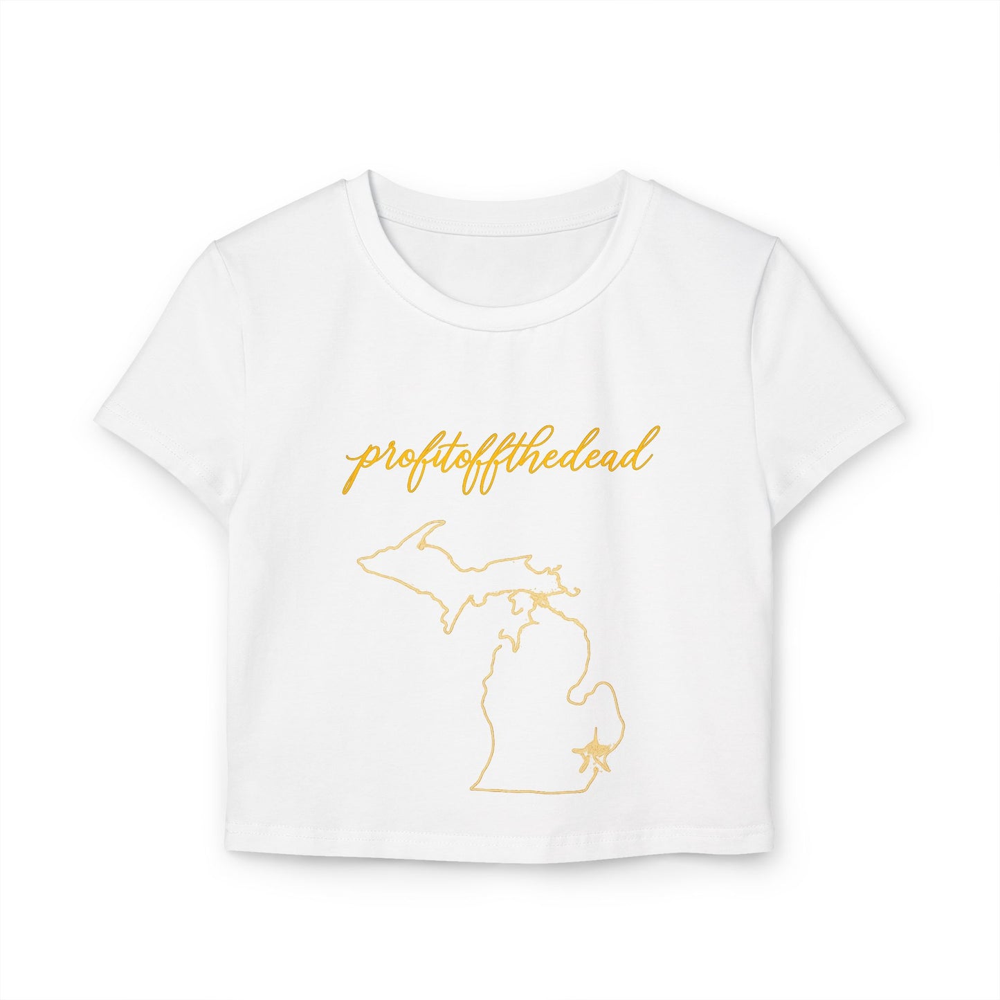 "Profit Off The Dead" Women's Baby Tee