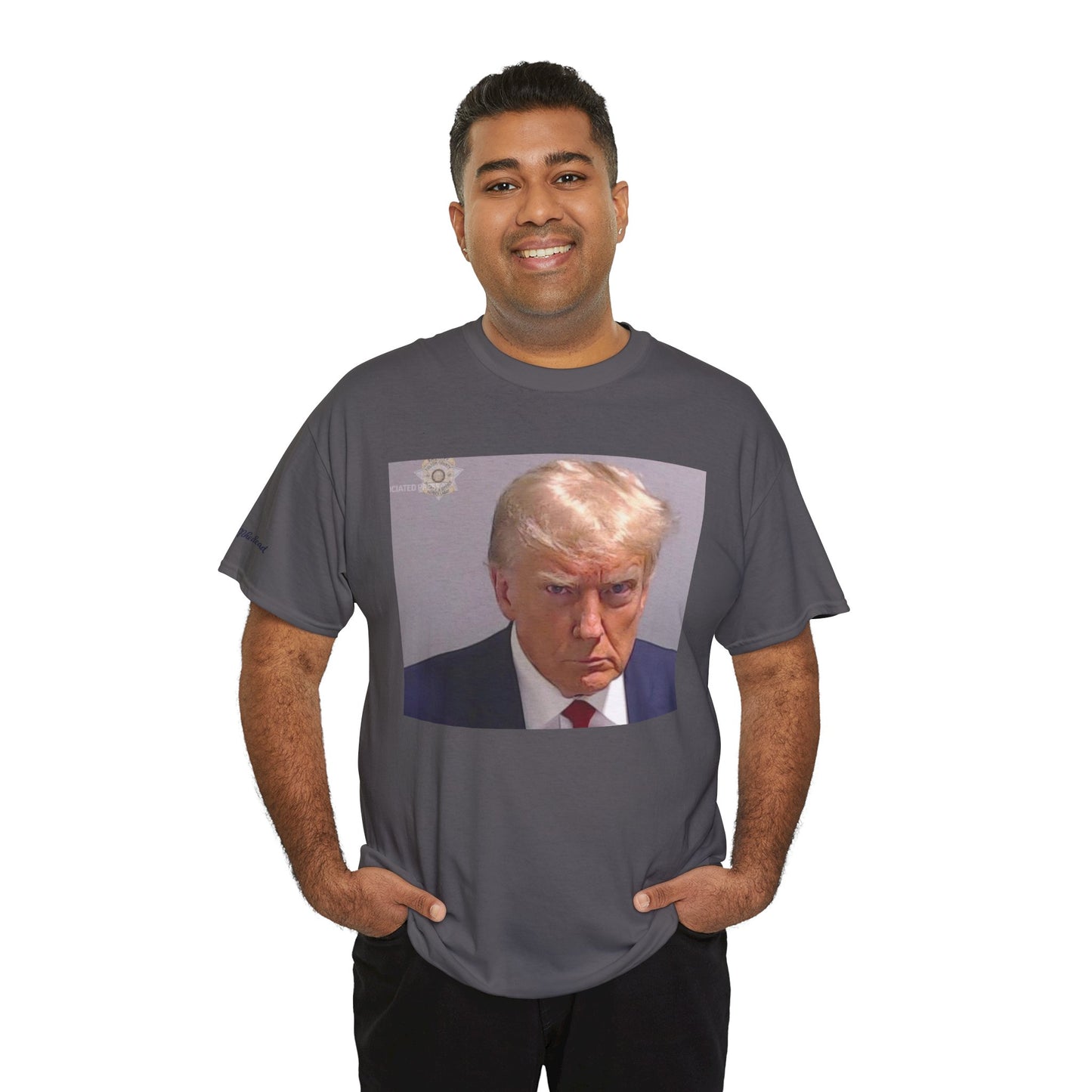 "Mug Shots Trump" Unisex Heavy Cotton Tee