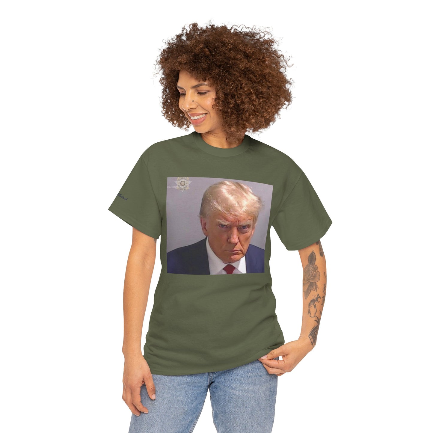 "Mug Shots Trump" Unisex Heavy Cotton Tee