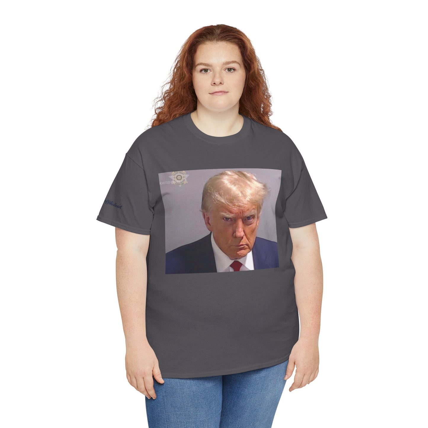 "Mug Shots Trump" Unisex Heavy Cotton Tee