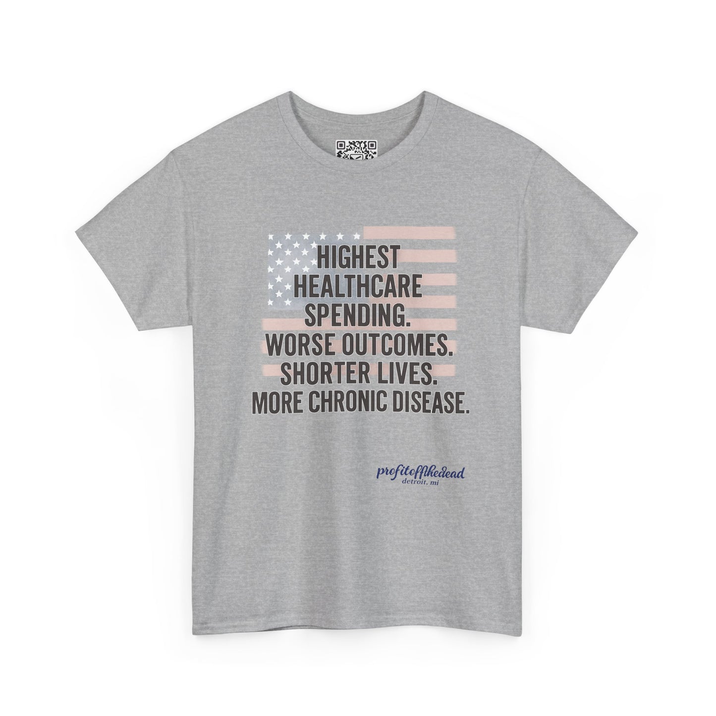 "Healthy America" Unisex Heavy Cotton Tee