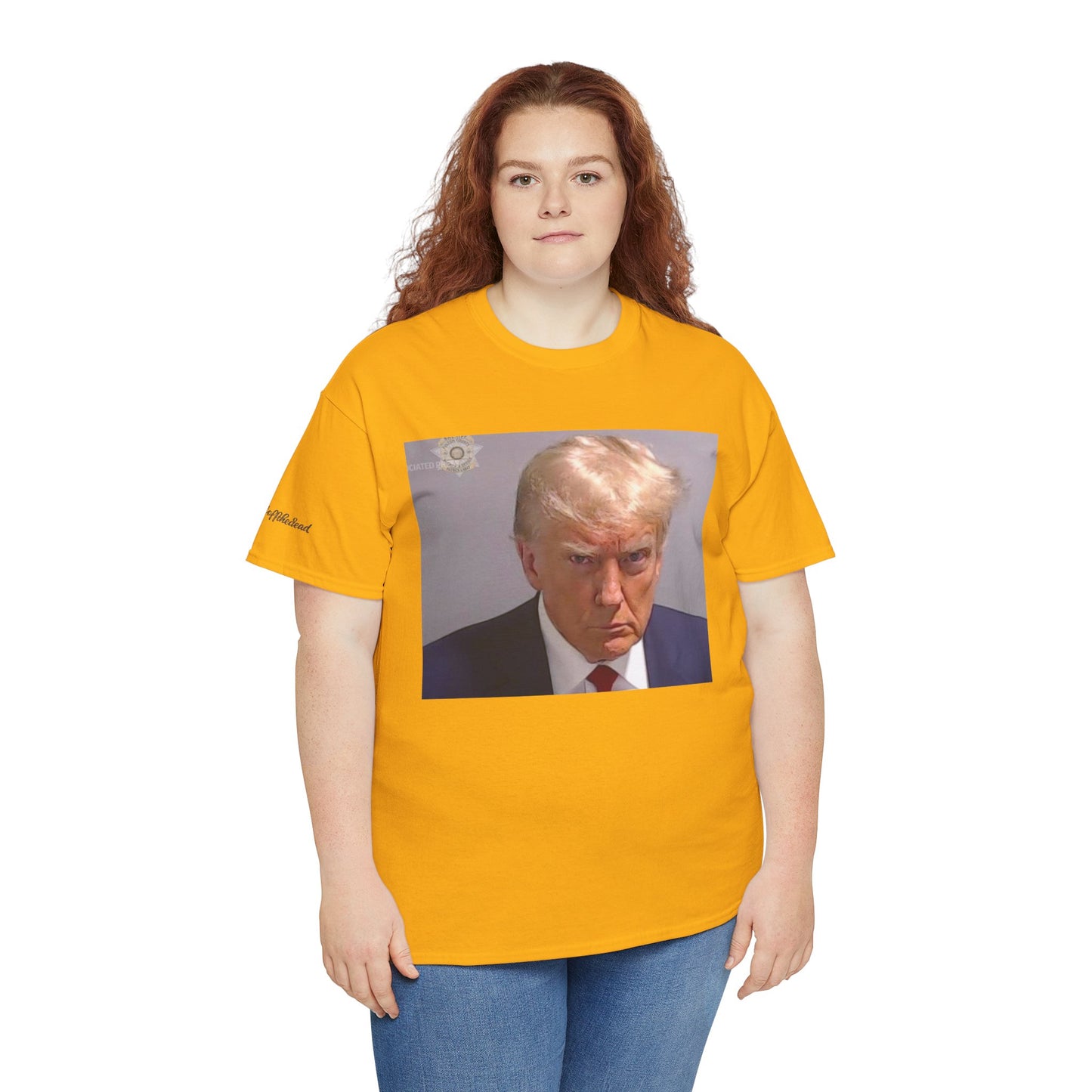 "Mug Shots Trump" Unisex Heavy Cotton Tee