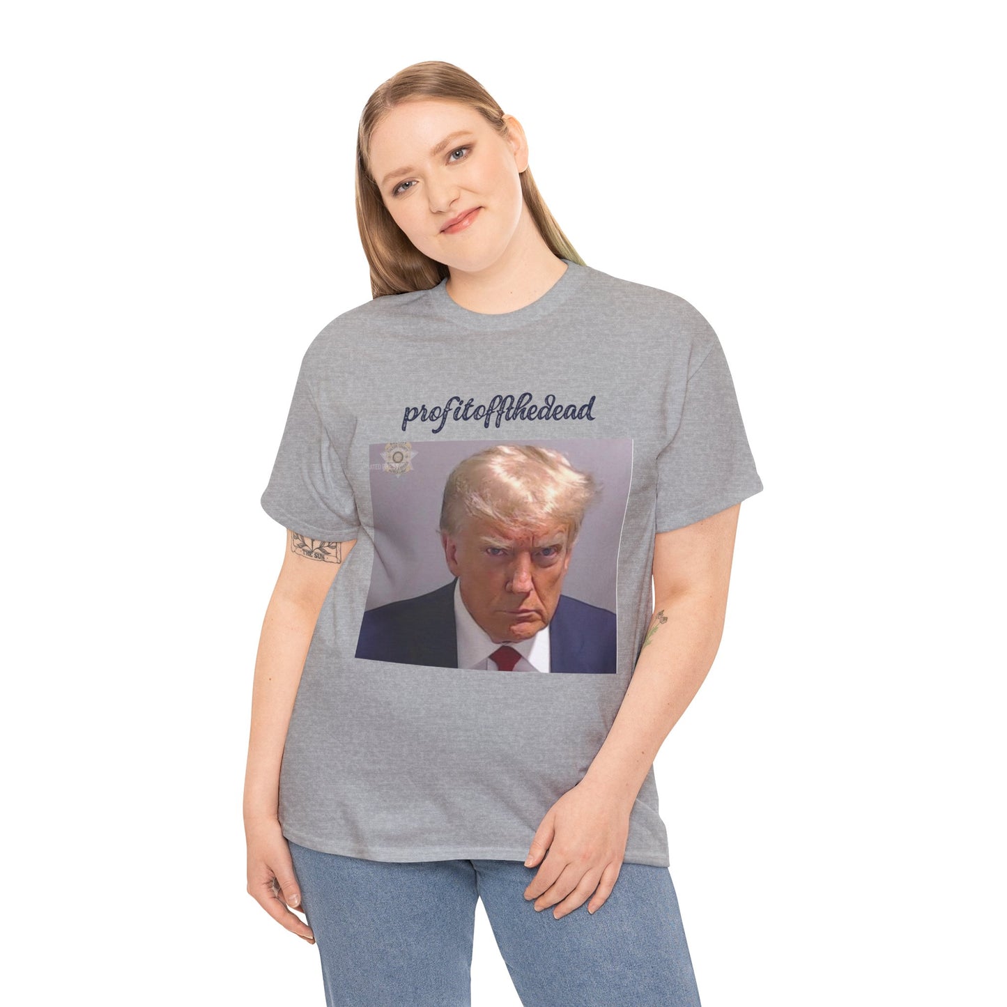 "Trump Mug Shot" Unisex Heavy Cotton Tee