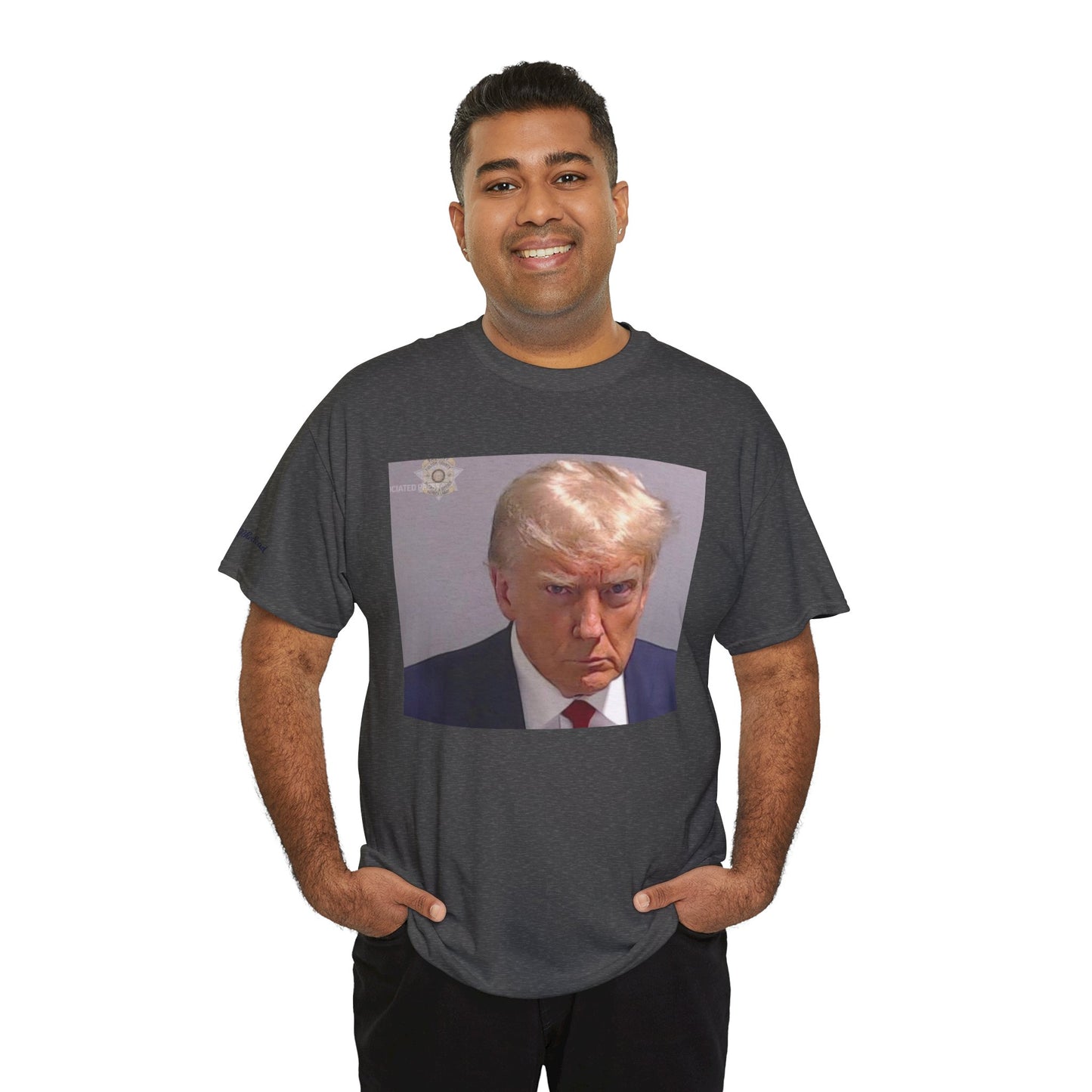 "Mug Shots Trump" Unisex Heavy Cotton Tee