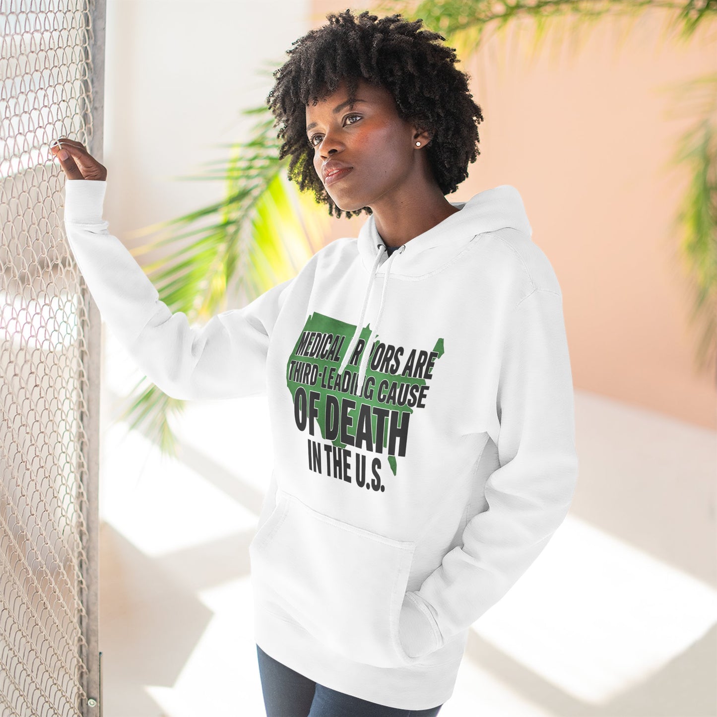 "Medical Errors" Three-Panel Fleece Hoodie