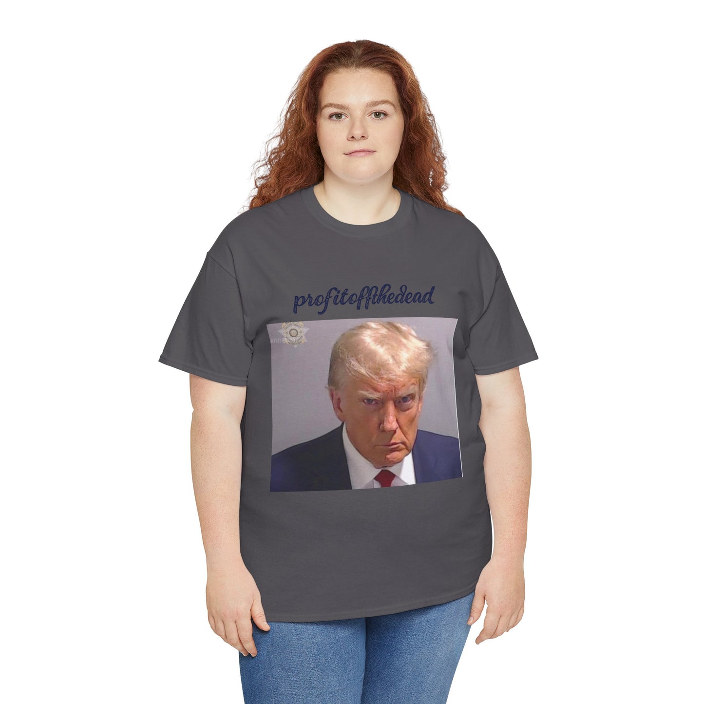 "Trump Mug Shot" Unisex Heavy Cotton Tee