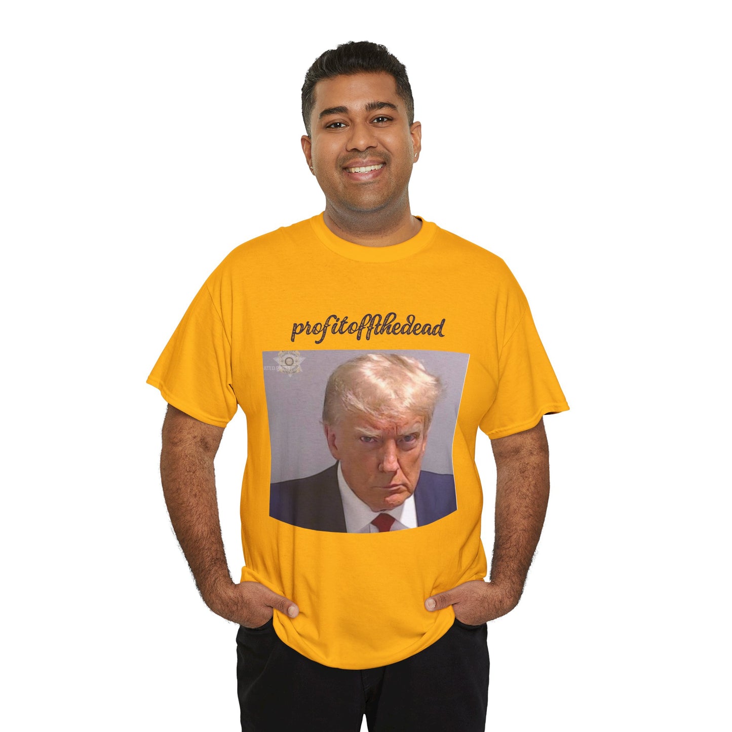 "Trump Mug Shot" Unisex Heavy Cotton Tee
