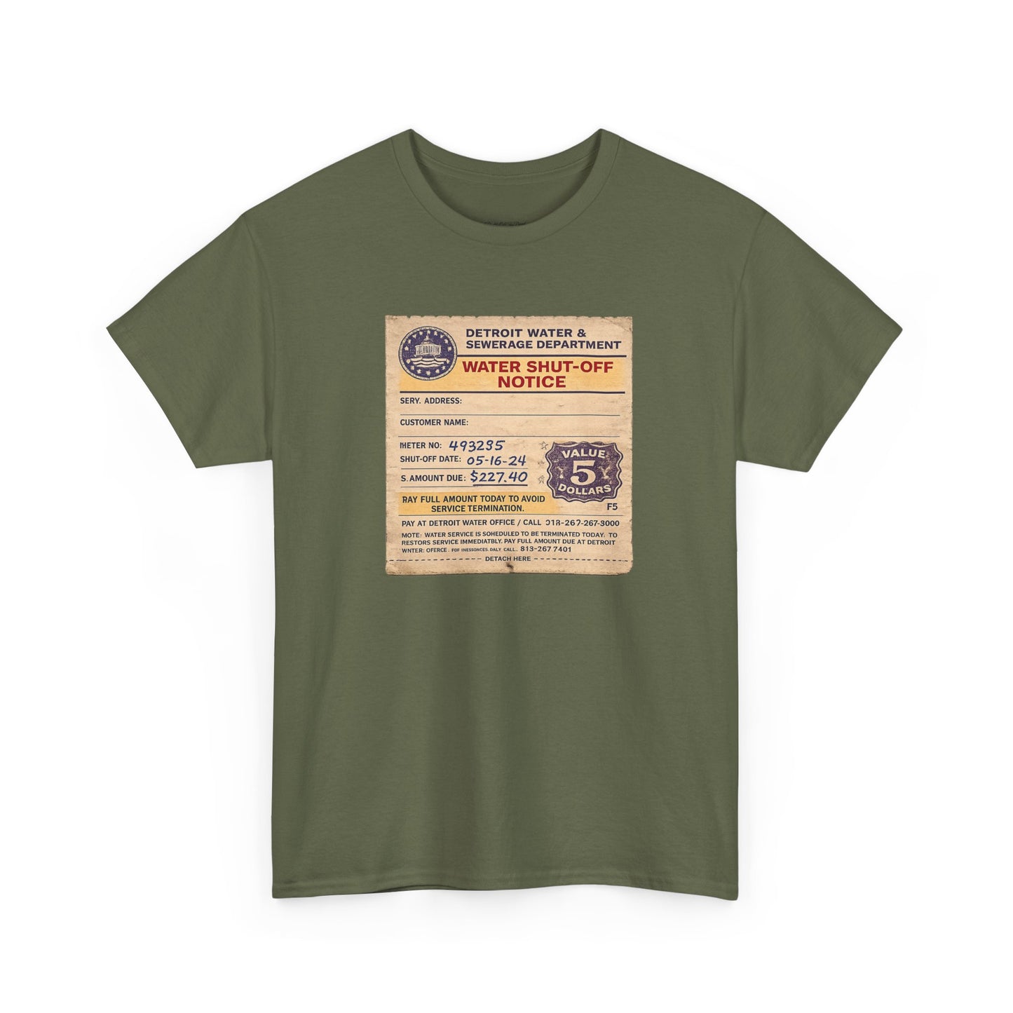 "WATER SHUT-OFF NOTICE" Tee