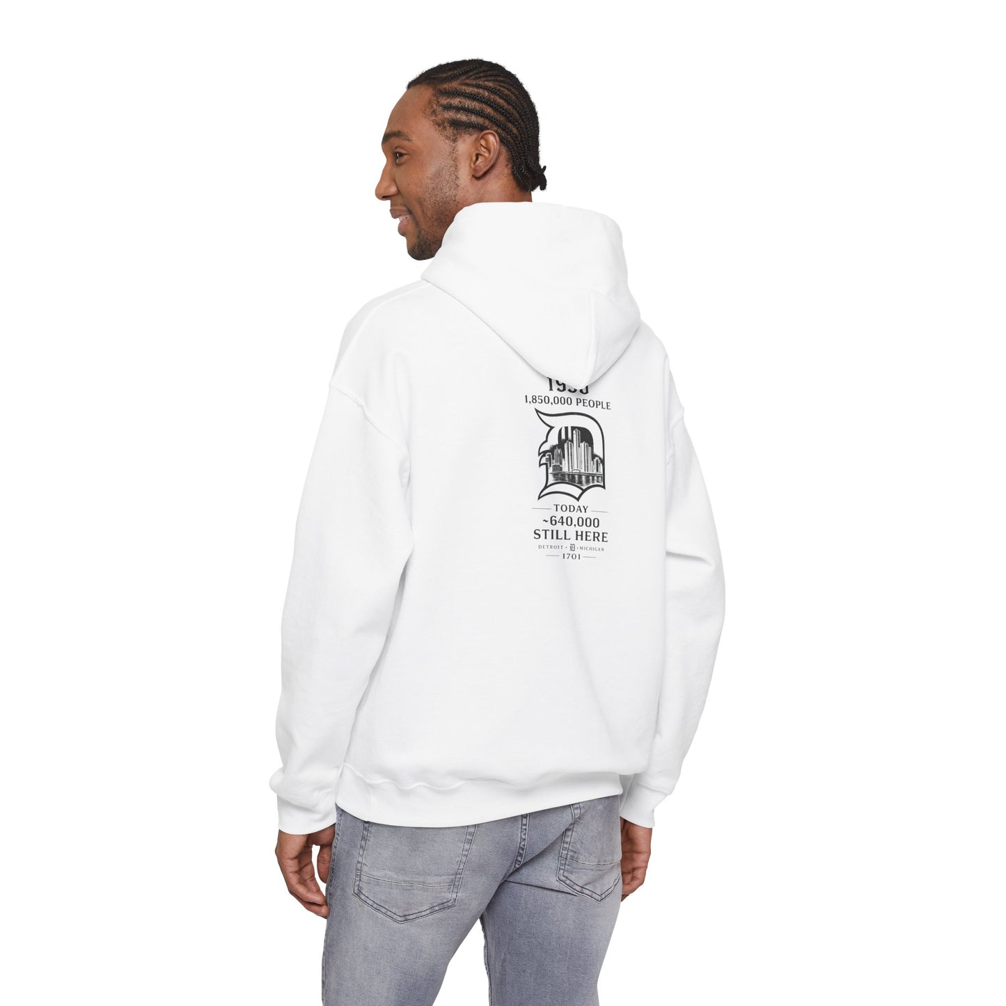 "DETROIT 1701 – STILL HERE" Hooded Sweatshirt