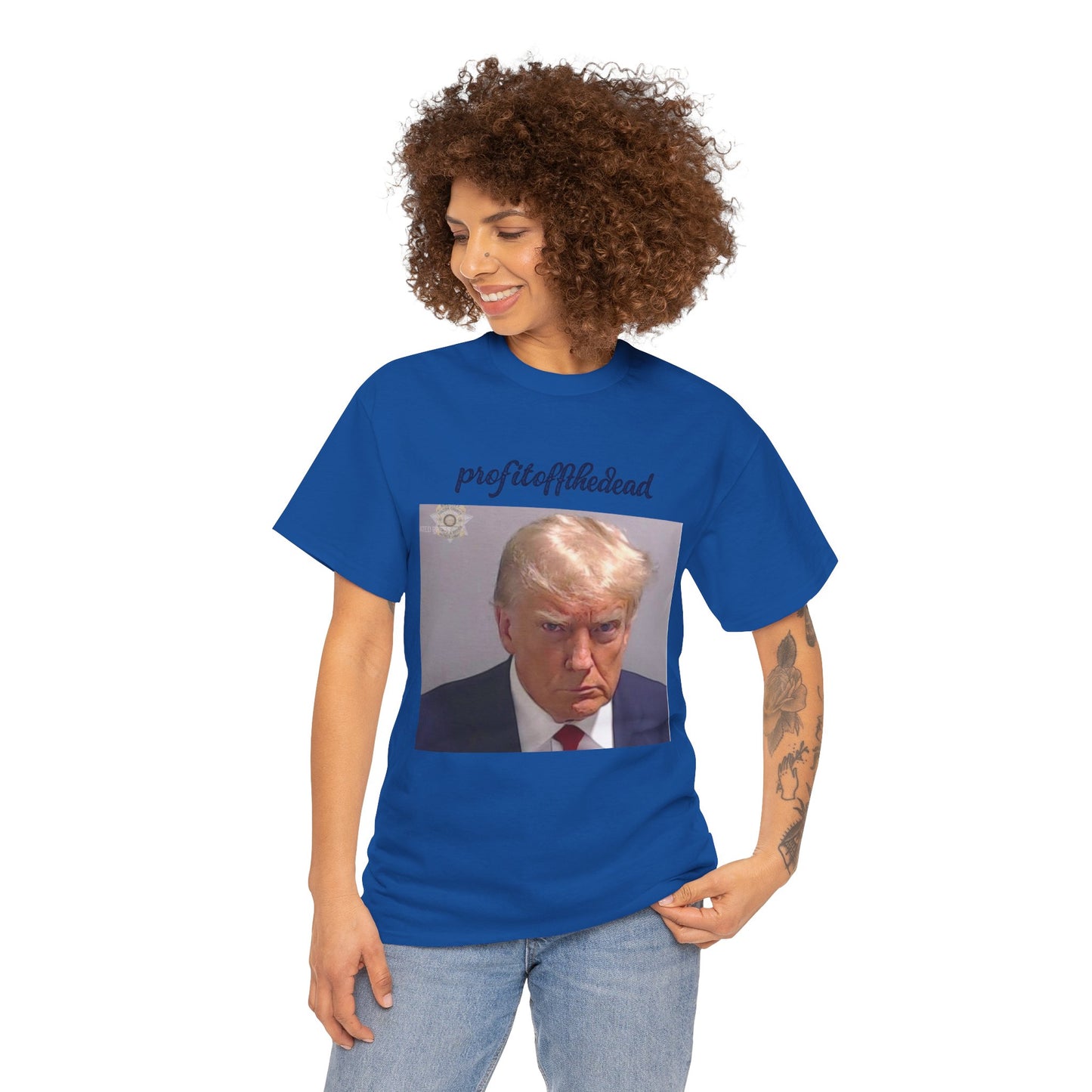 "Trump Mug Shot" Unisex Heavy Cotton Tee