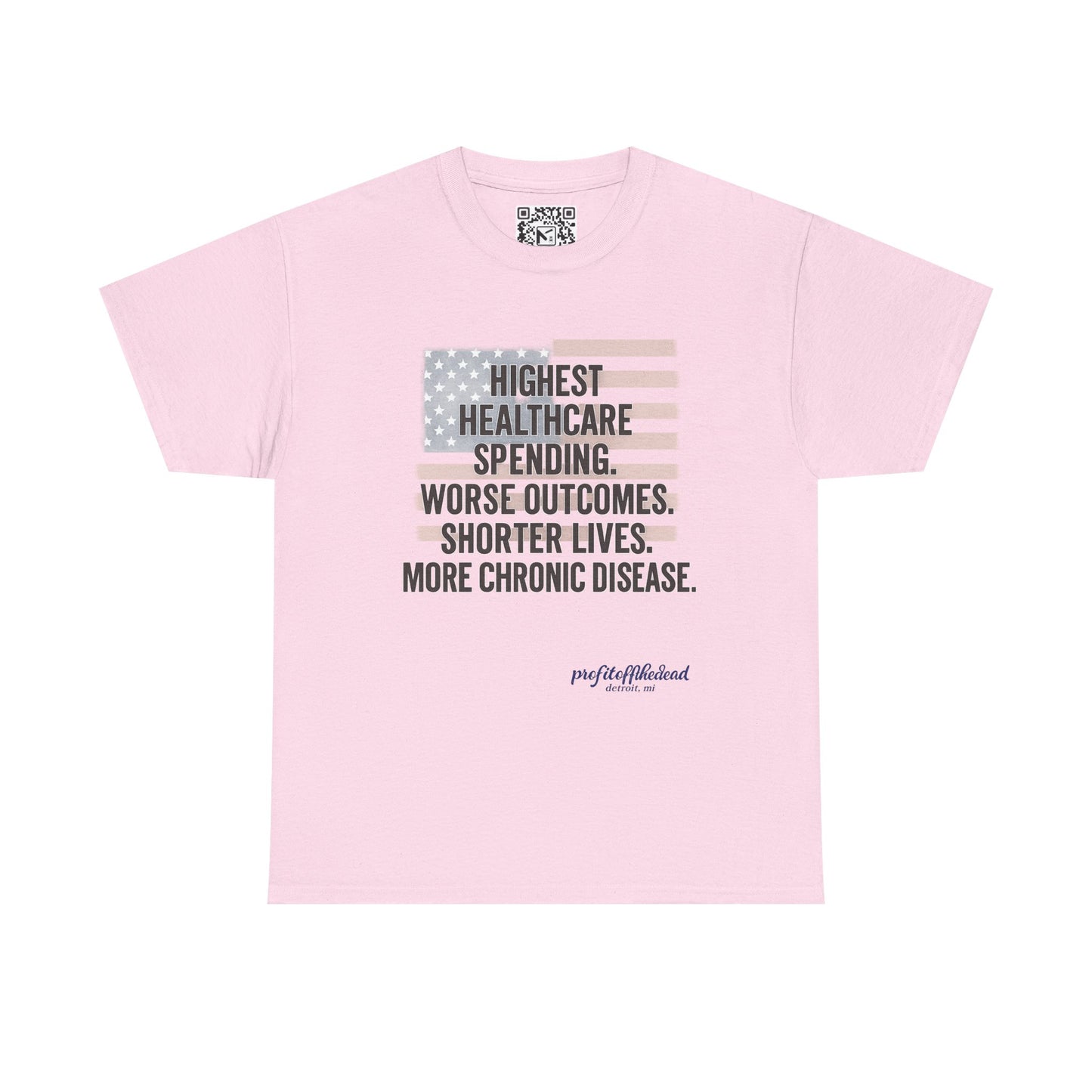 "Healthy America" Unisex Heavy Cotton Tee