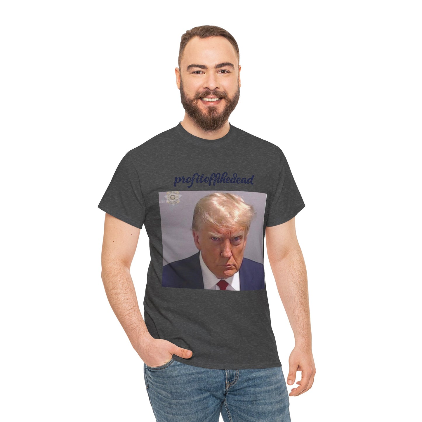 "Trump Mug Shot" Unisex Heavy Cotton Tee