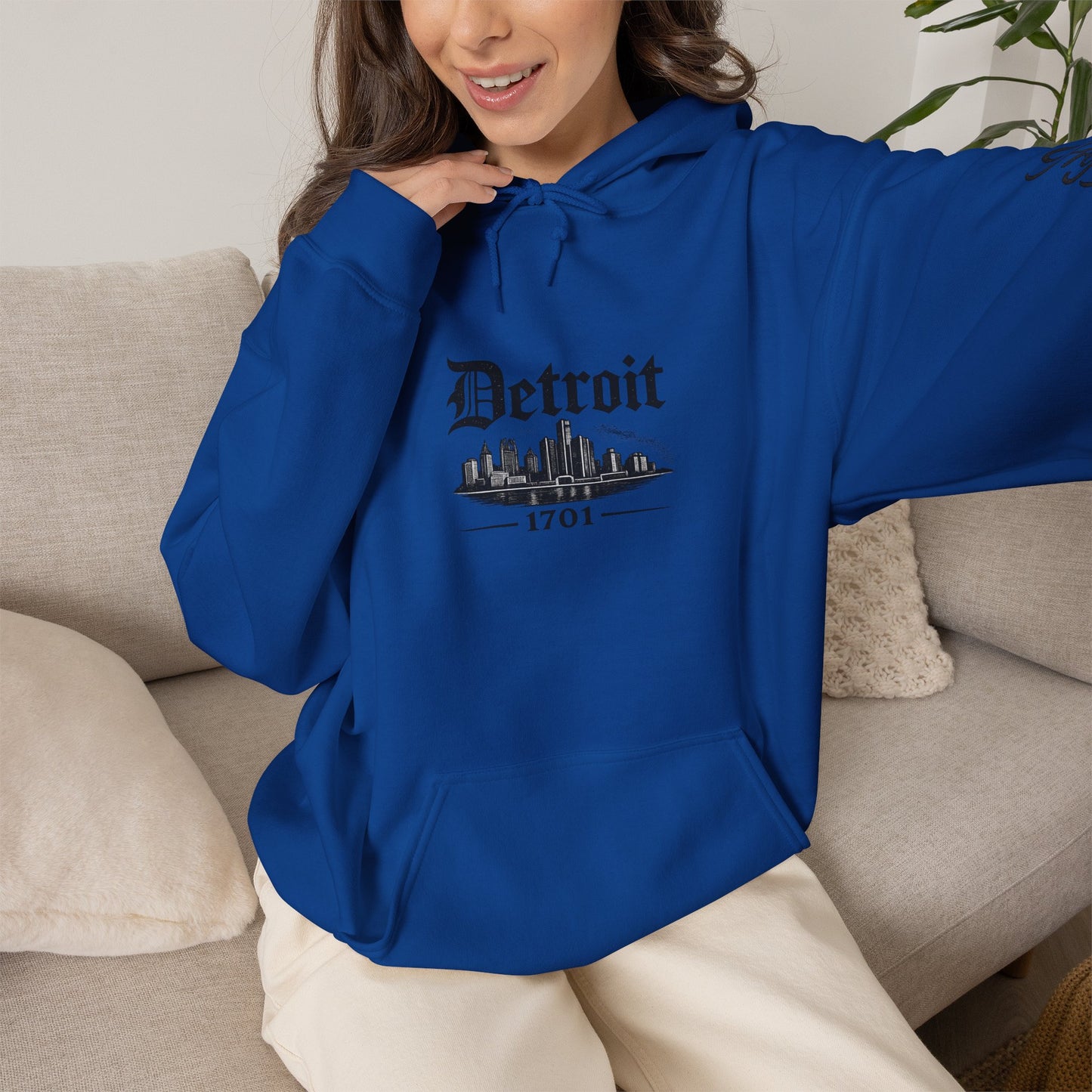 "DETROIT 1701 – STILL HERE" Hooded Sweatshirt