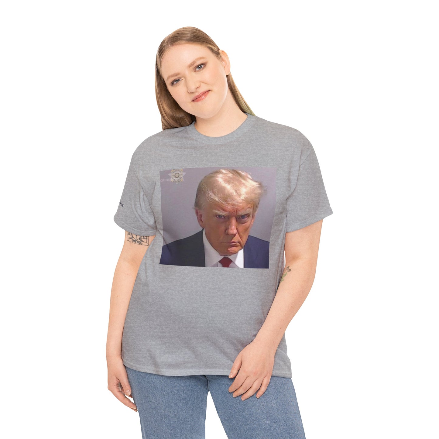 "Mug Shots Trump" Unisex Heavy Cotton Tee