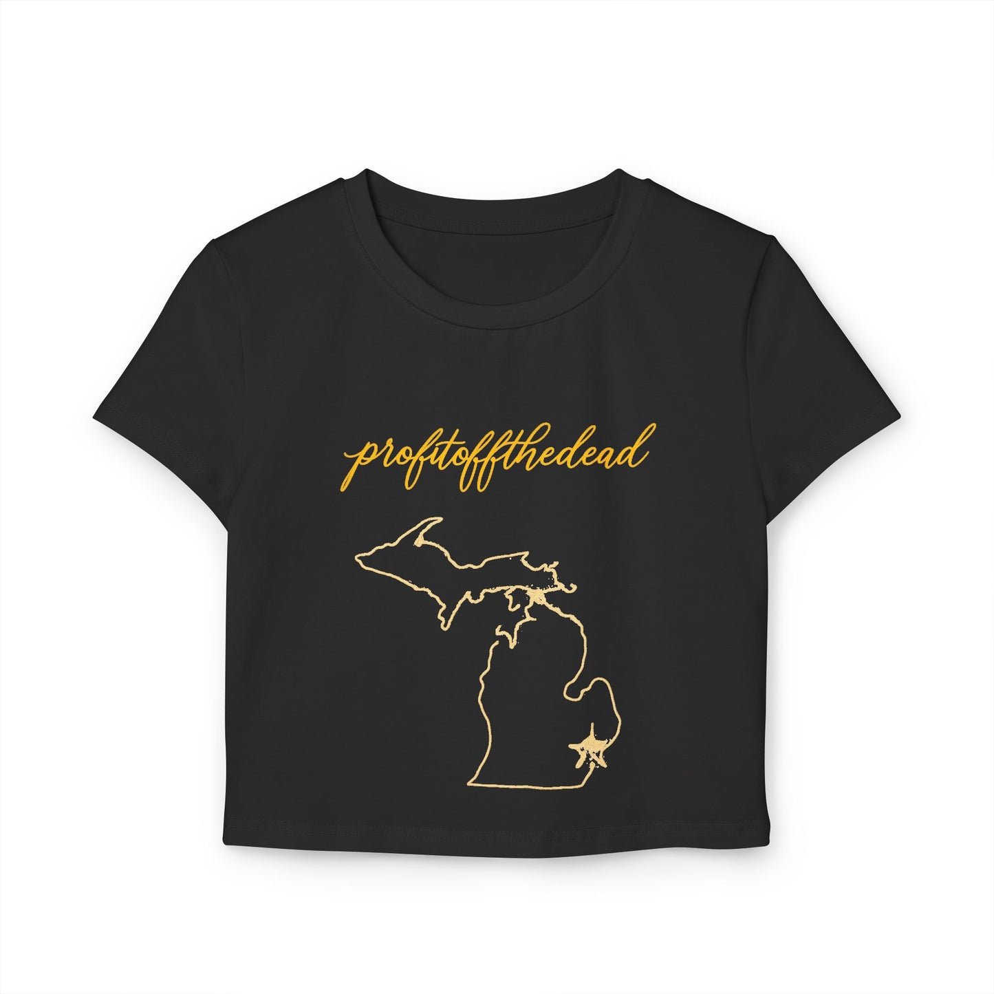 "Profit Off The Dead" Women's Baby Tee