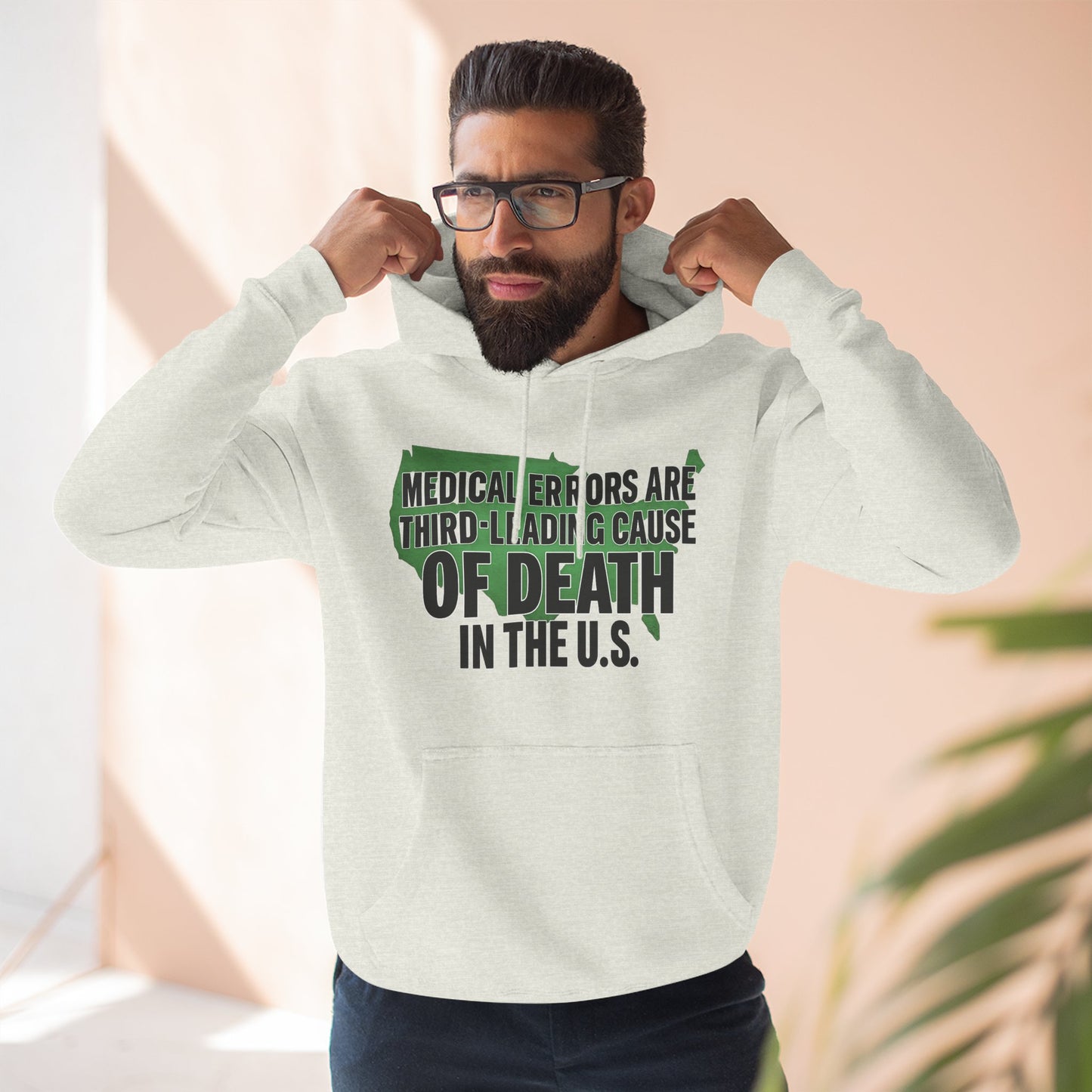 "Medical Errors" Three-Panel Fleece Hoodie