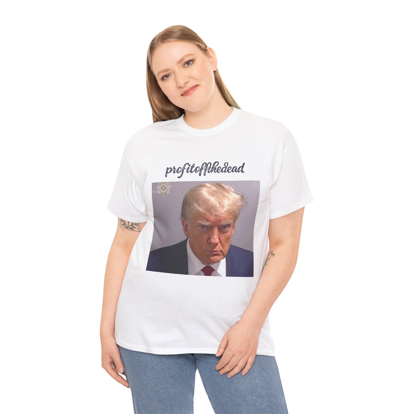 "Trump Mug Shot" Unisex Heavy Cotton Tee
