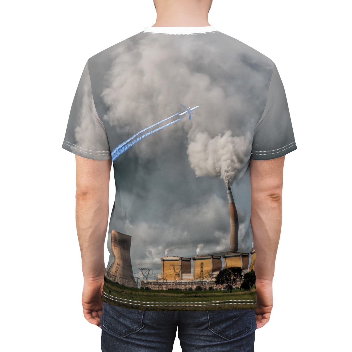 Gray "profitoffthedead Co." Cut & Sew Tee Shirt